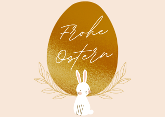 Gold Cremefarben Elegant Osterei Osterhase Ostern Gruß Instagram Beitrag